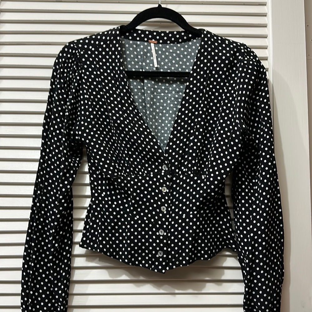 Free People Button up Blouse top